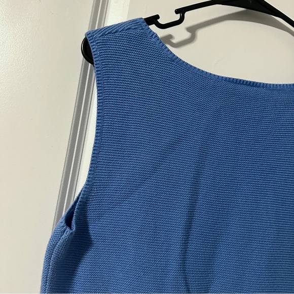 Vintage Talbots Blue Sweater Vest Women’s Size Medium Japan Made Preppy Spring - Picture 9 of 15